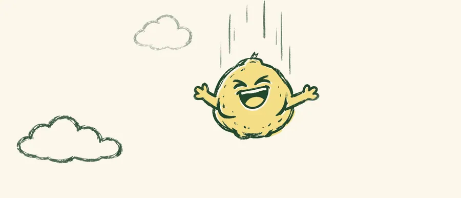 Big Squeeze laughing with arms open