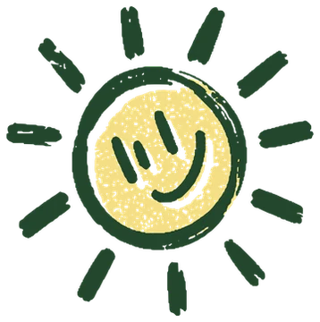 Smiling sun icon